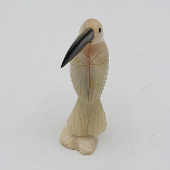 Vintage Carved Stone Toucan Figurine, 1970s Souvenir Collectible - Picture 8 of 11